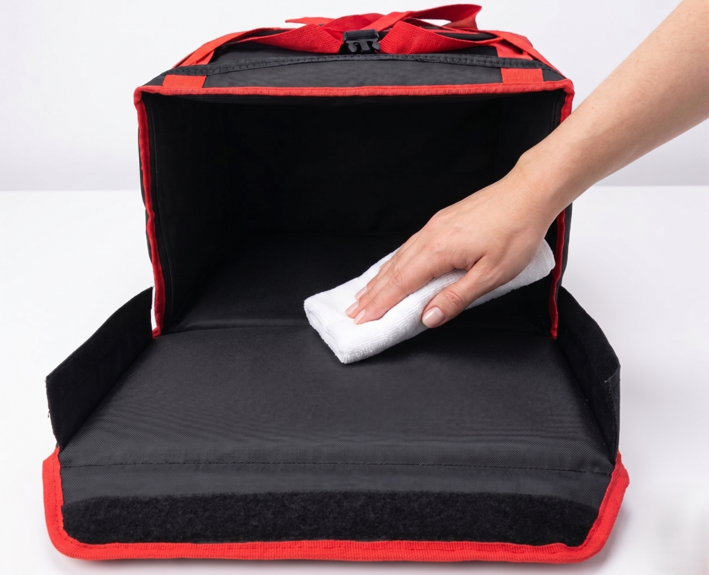 kurye çantası nasıl temizlenir ?