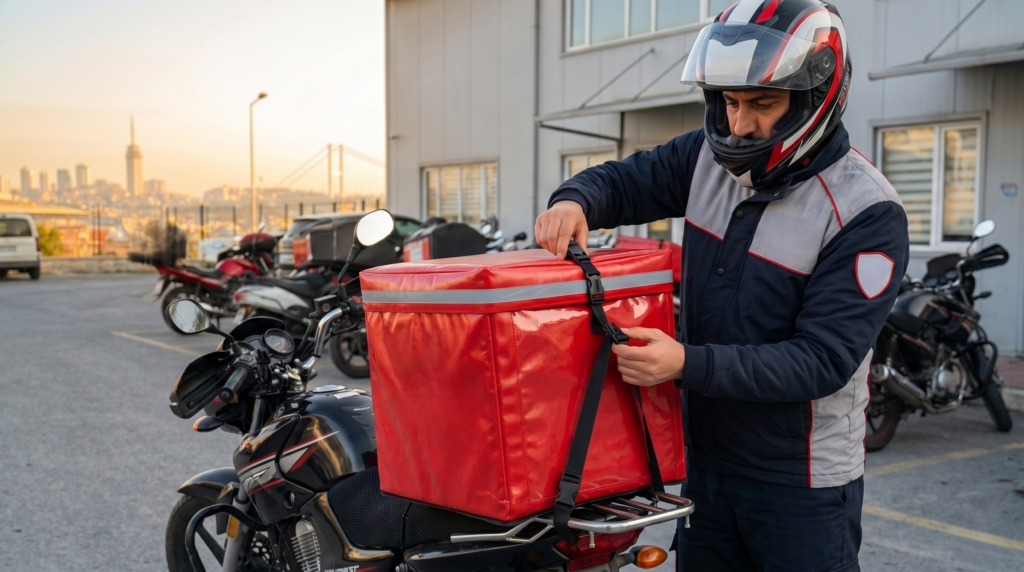 Kurye Çantası Motora Nasıl Sabitlenir? Güvenlik Montaj